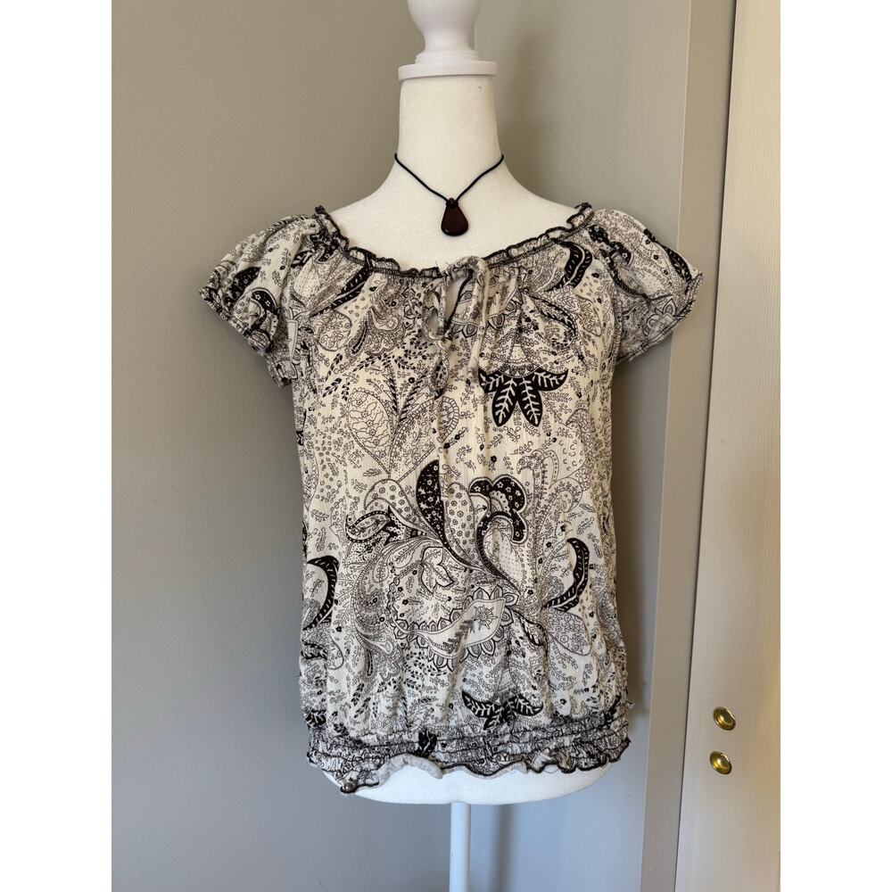 Vintage Agenda 90s Y2K Short Sleeve Top